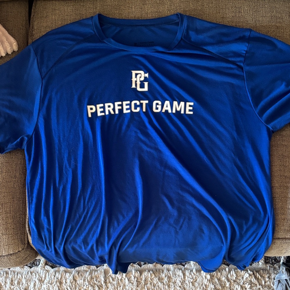 Perfect Game Men's Blue Short Sleeve Tee